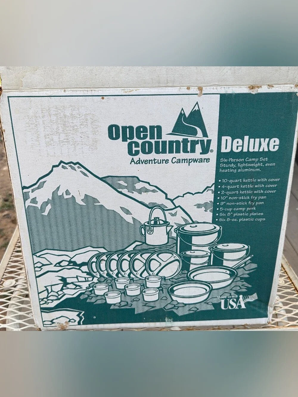 Open Country Deluxe Aluminum Non-Stick Camp Cookware Set 18 Pieces New